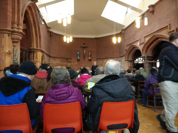 A packed St Barnabas