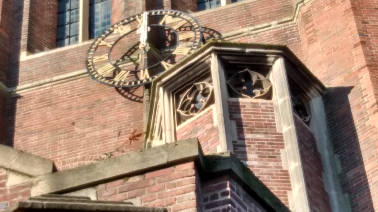 One of the clock faces